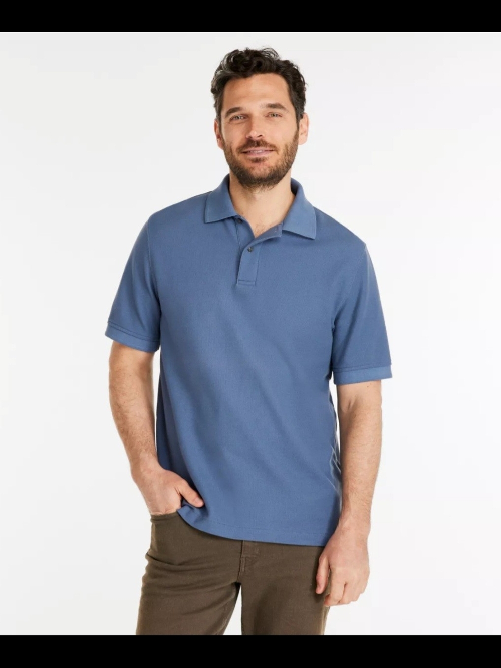 L.L. Bean Men's Slate Blue Polo